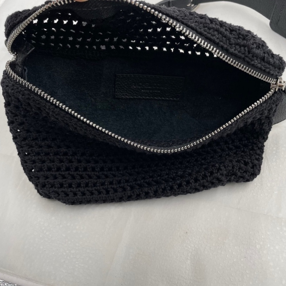 Rachel Comey Black Crochet Belt Bag (Fanny Pack) - Picture 7 of 8